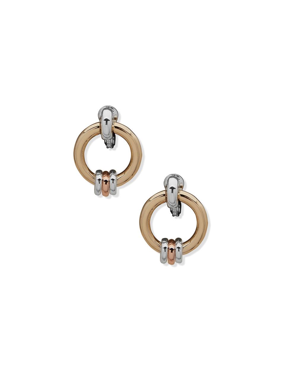 Earring Anne Klein Circle Link Button Clip On   | OFW-9797283